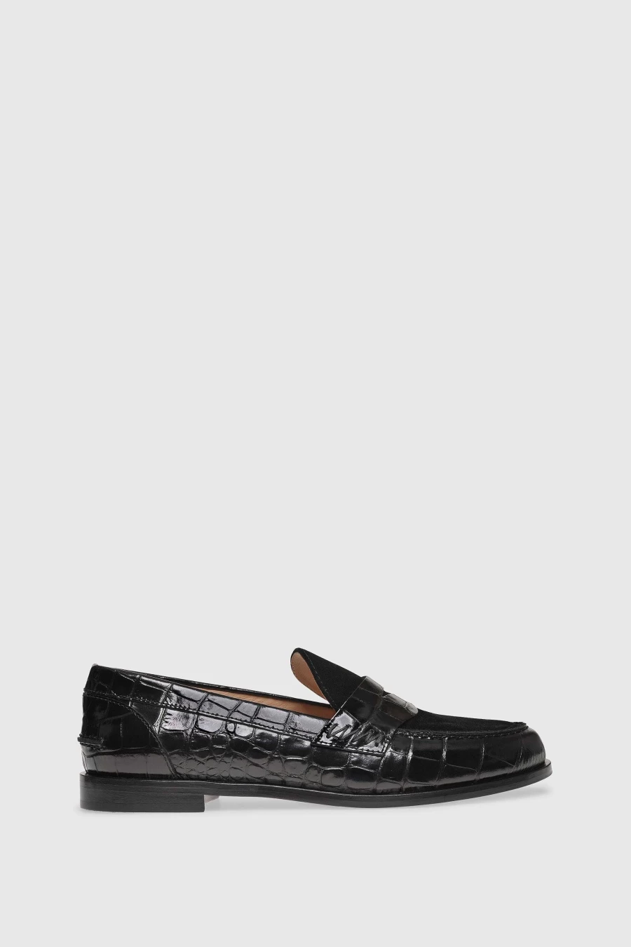 Unützer Women's Schwarz Velours Loafer 9250 Nero Coccostampato - Elegant Slip-On Shoes