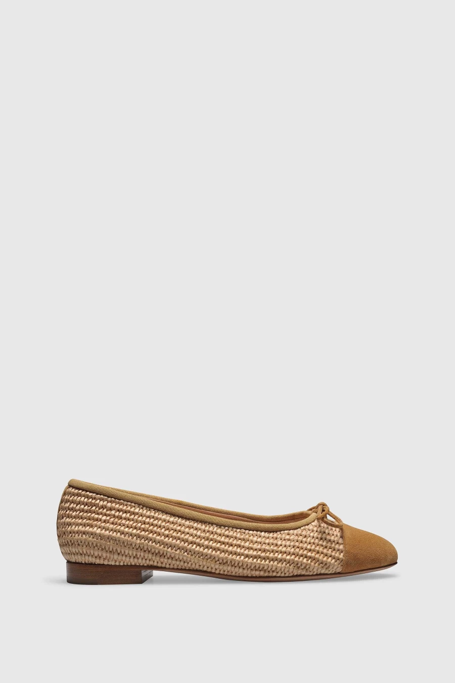 Unützer Women's Braun Ballerina 963 Chocolate Raffia Velour Shoes