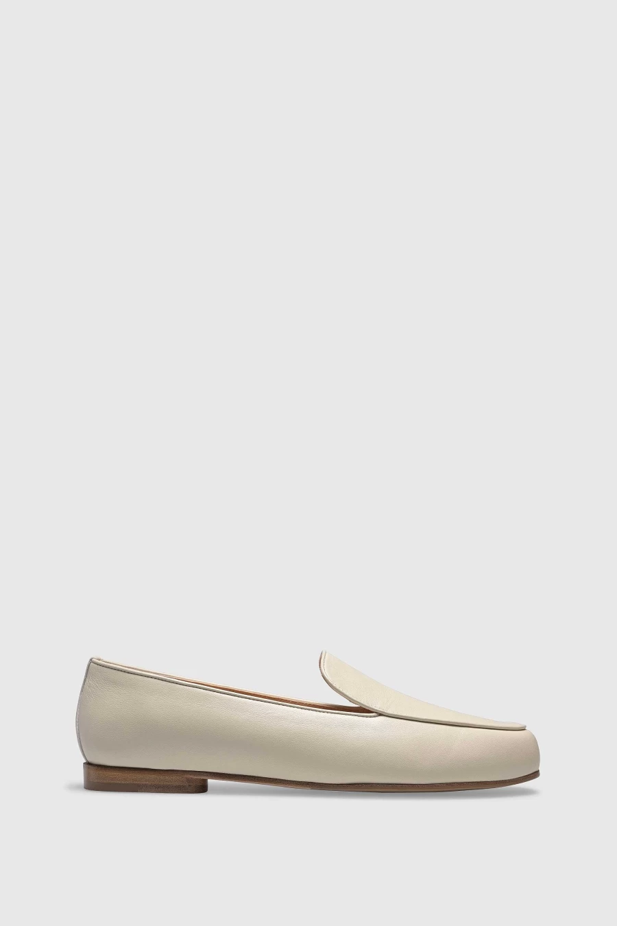 Unützer Women's Weiss Nappa Leather Loafer 9343 - Comfortable Latte Color Slip-On Shoes