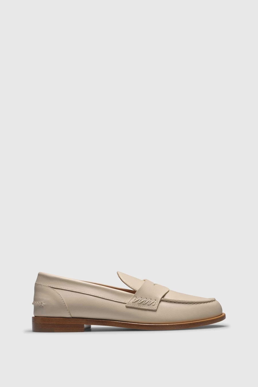 Unützer Women's Loafer 9250 in Vitello Ivory Beige/White - Elegant Casual Slip-On Shoes