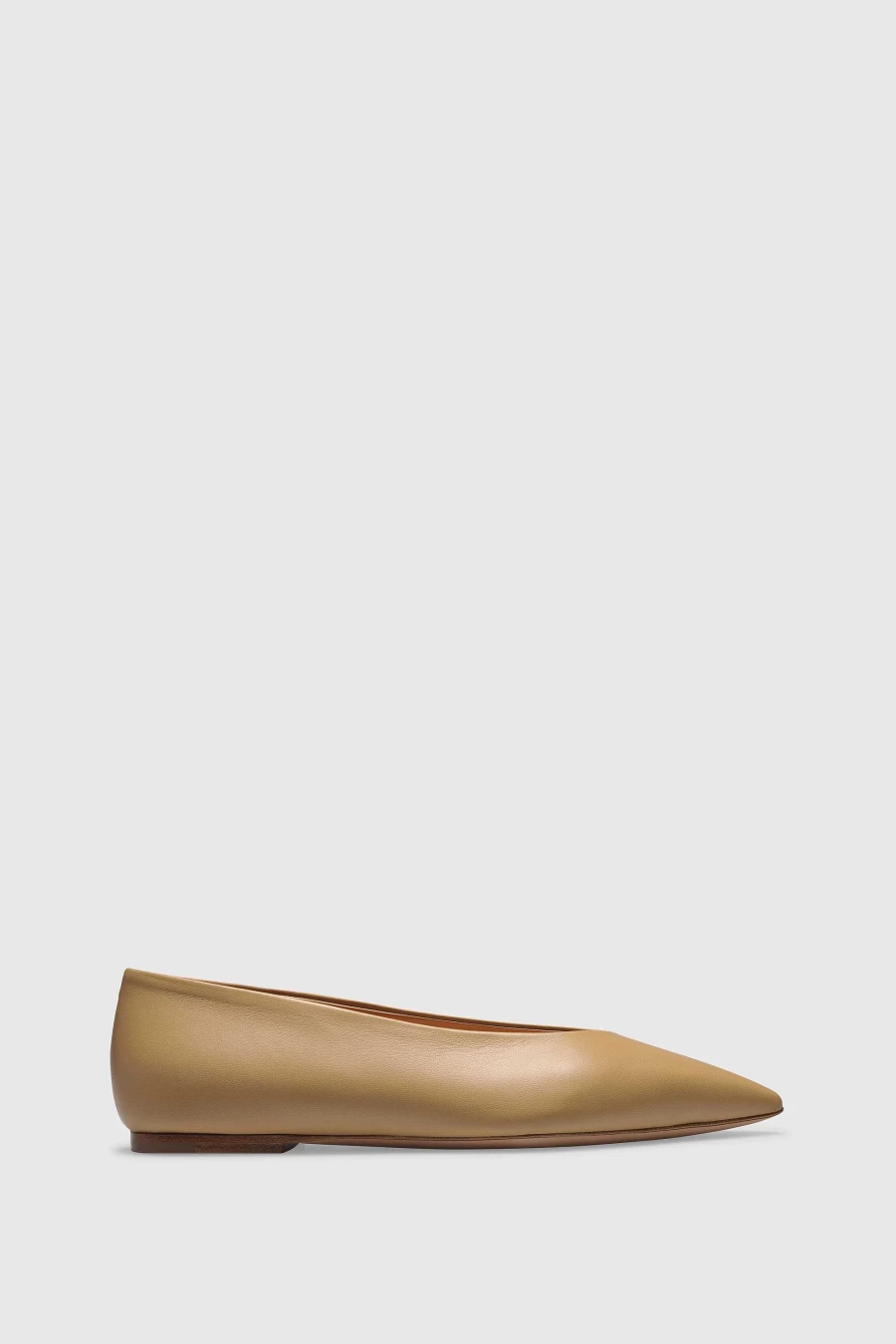 Unützer Women's Ballerina 9342 Beige Nappa Leather Flats - Comfortable & Stylish Shoes