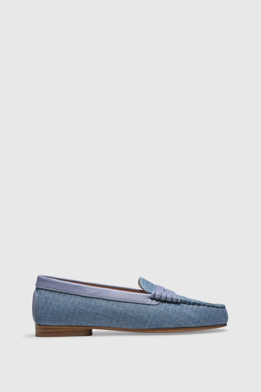 Unützer Women's Blue Denim Loafer 1490 - Comfortable & Stylish Slip-On Shoes