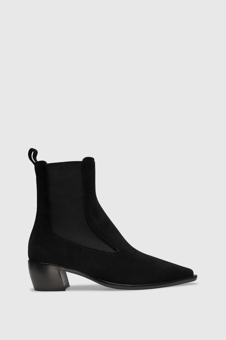 Unützer Women's Velour Ankle Boots 9346 in Schwarz - Stylish Velor Black Stiefelette