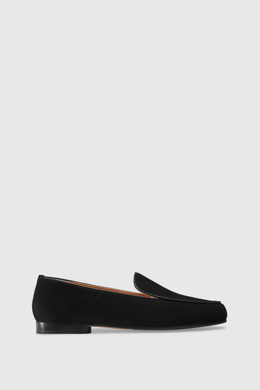 Unützer Women's Loafer 9343 in Schwarz - Classic Camoscio Leather Slip-On Shoes