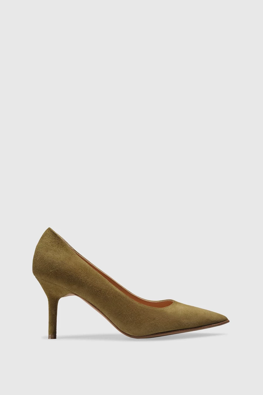 Unützer Women's Suede Sage Green Pump 9348 - Comfortable & Stylish Footwear