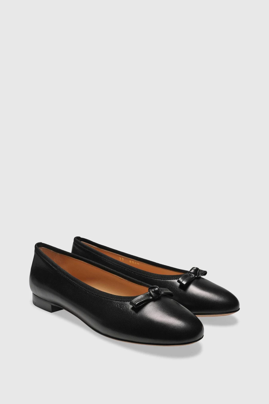 Unützer Ballerina 9349 Schwarz Nappa Leather Flats for Women