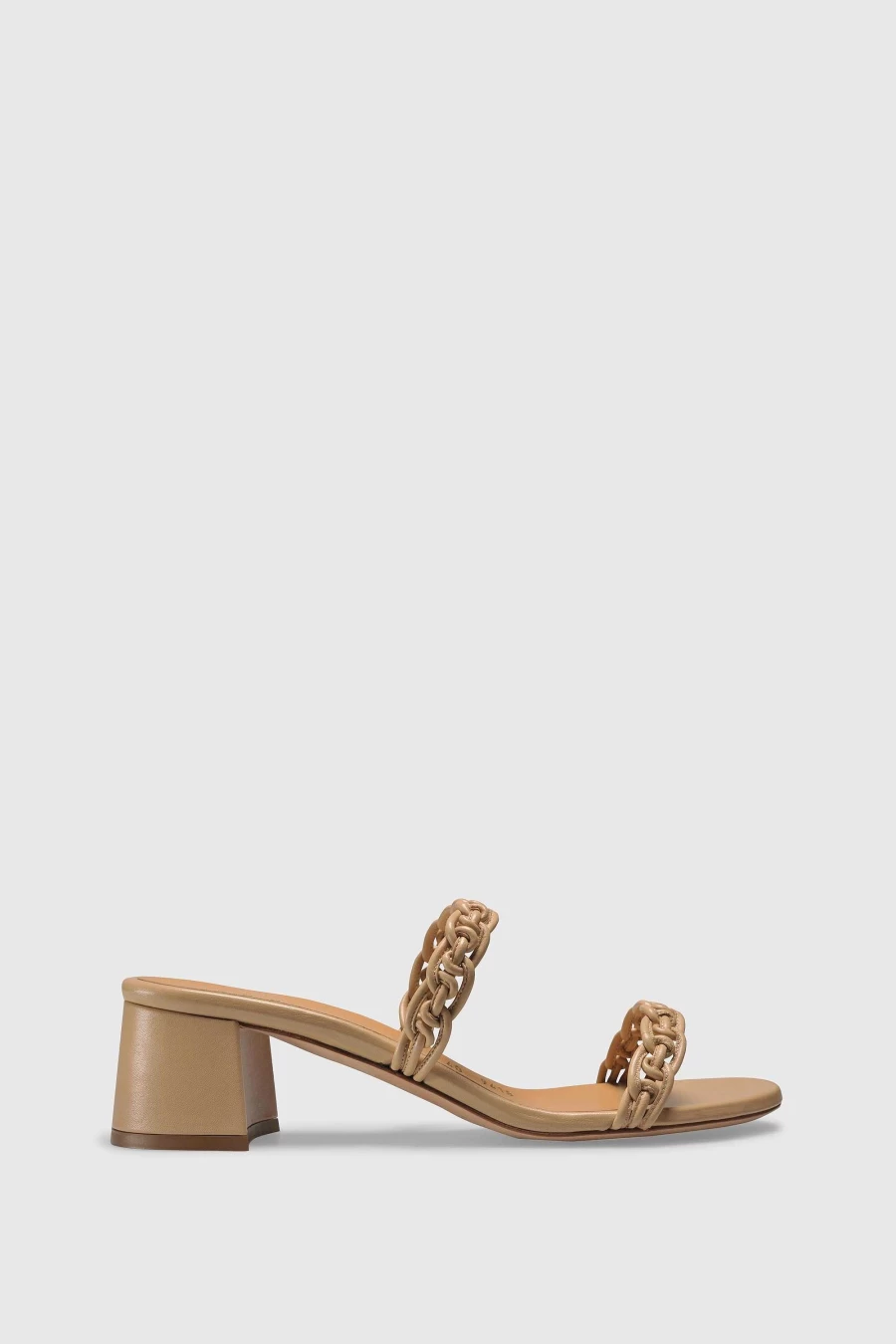 Unützer Women's Nappa Leather Sandals 9418 in Light Beige