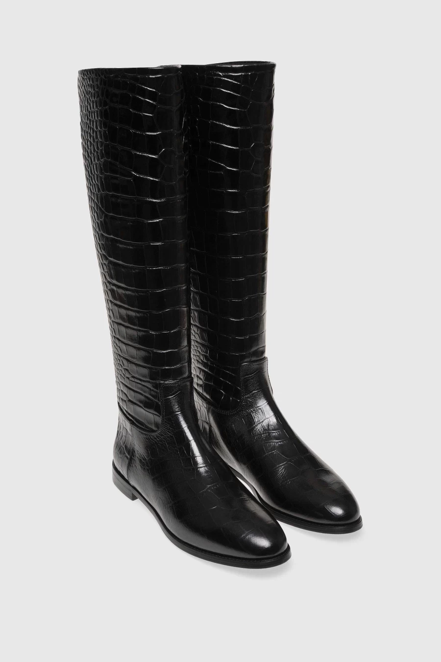Unützer Women's Boot 9273 Schwarz Cocco Printed Ankle Boots