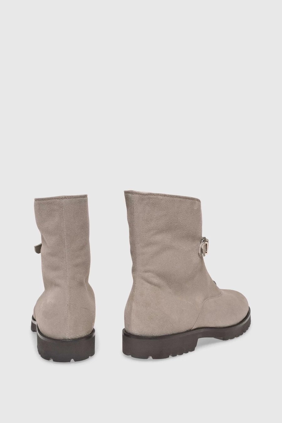 Unützer Women's 1978 Velours Shearling Boots in Beige Latte - Cozy Winter Stiefelette