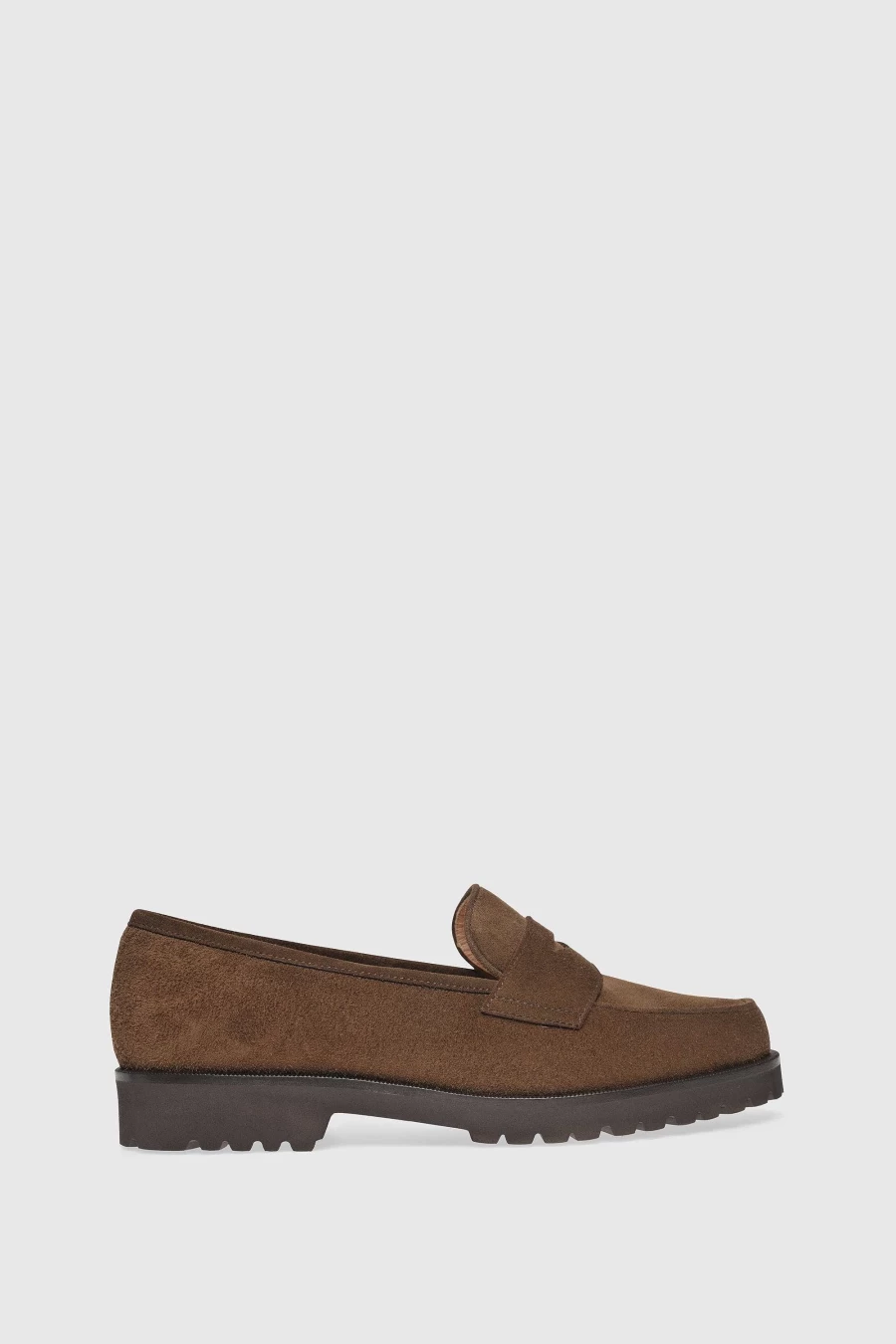 Unützer Women's Braun Vitello Leather Loafer 1336 - Classic Chocolate Brown Slip-On Shoes