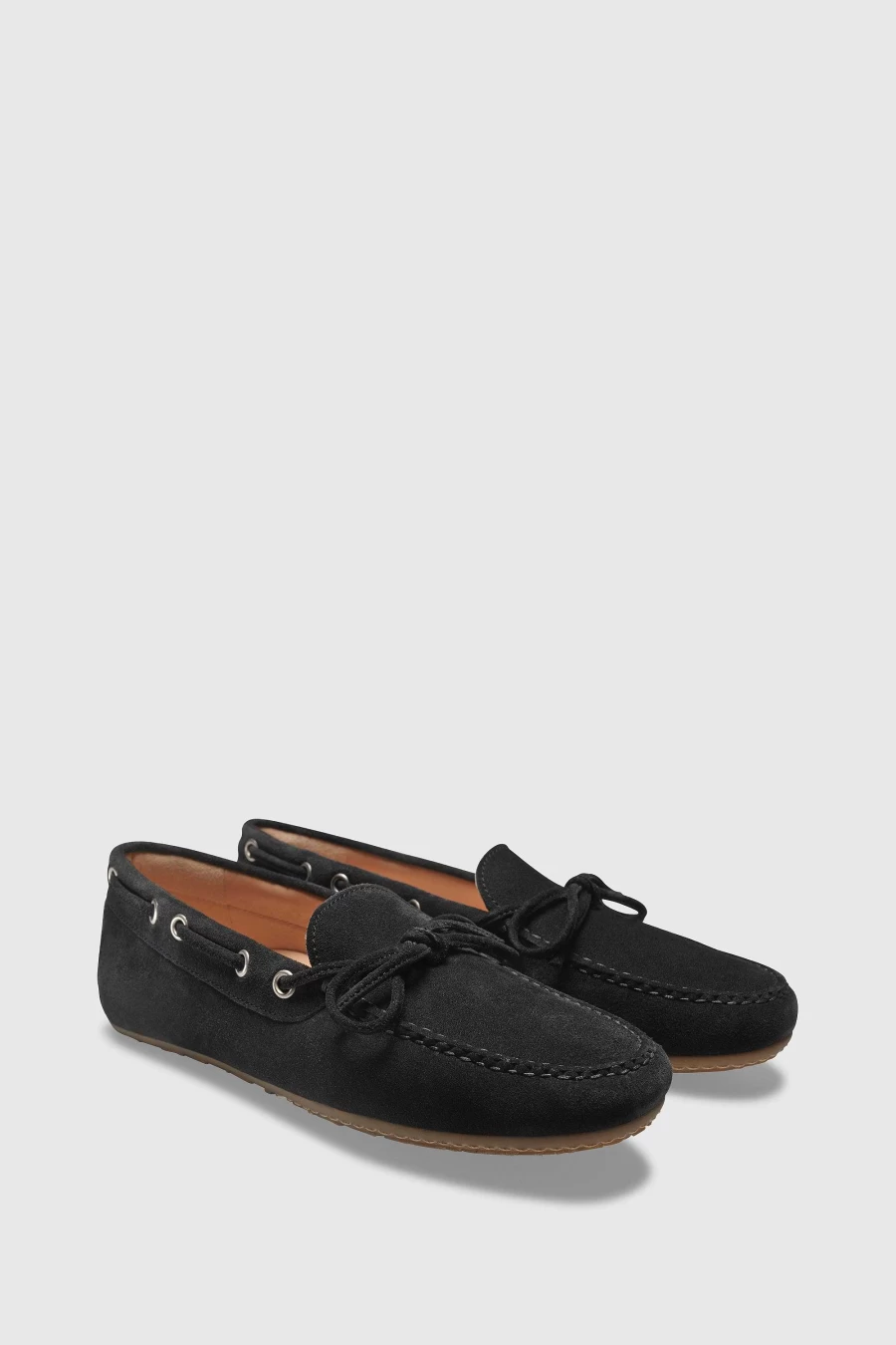 Unützer Women's Loafer U102 Velor Onda in Schwarzblau - Comfortable Slip-On Shoes