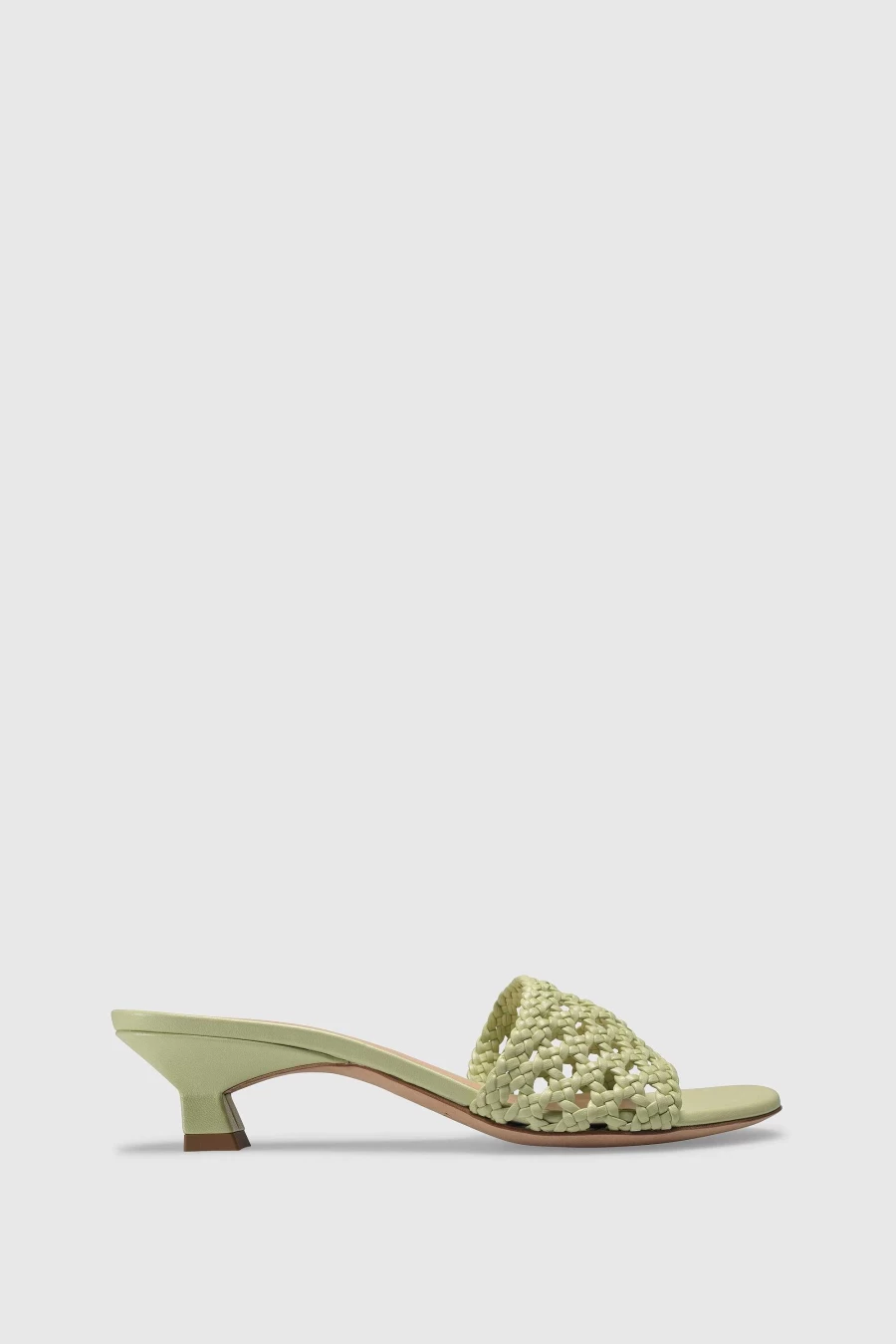Unützer Women's Sandal 9308A in Grün Nappa Leather - Comfortable Mint Green Sandals