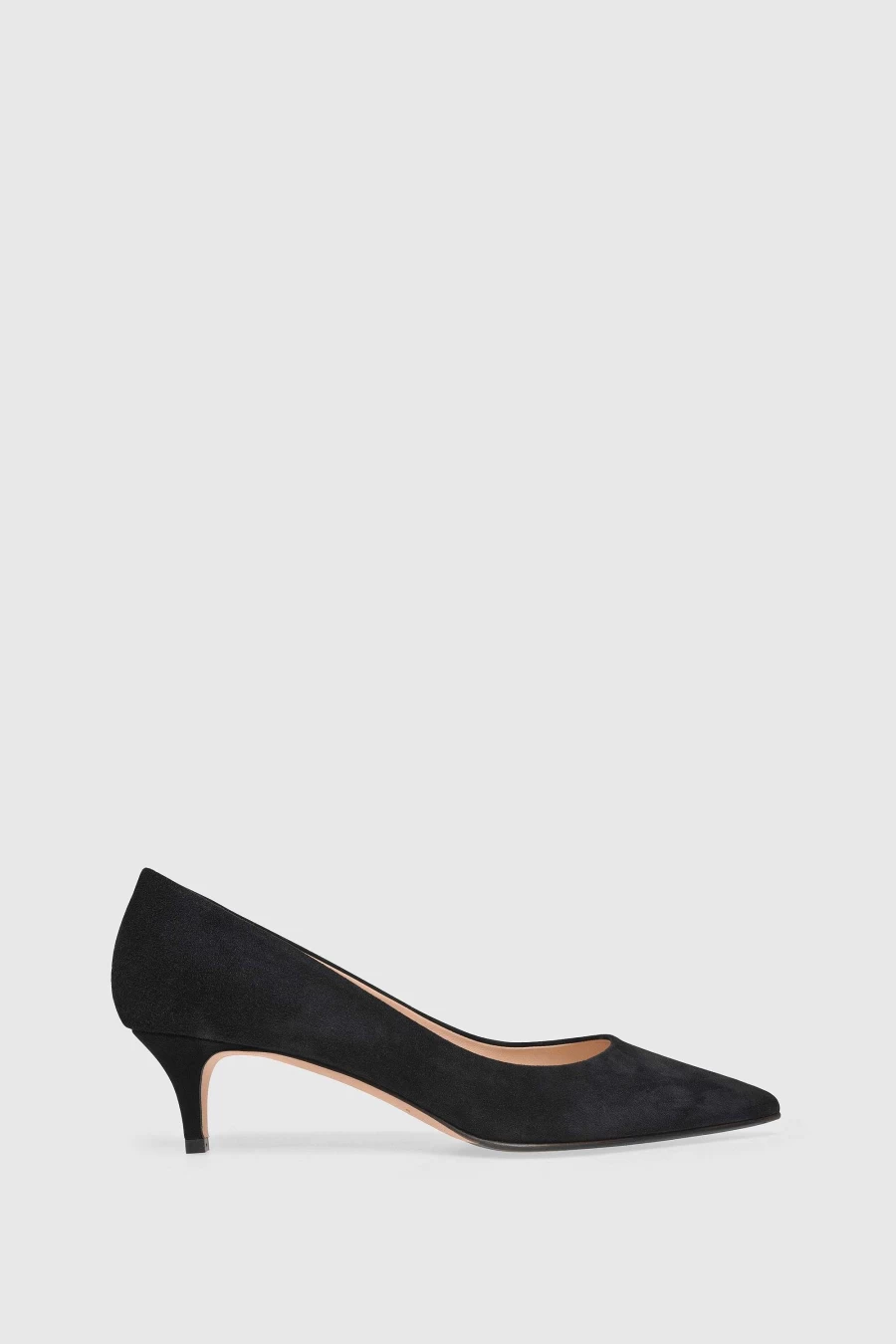 Unützer Women's Schwarz Suede Pump 7727 Elegant Black Shoes