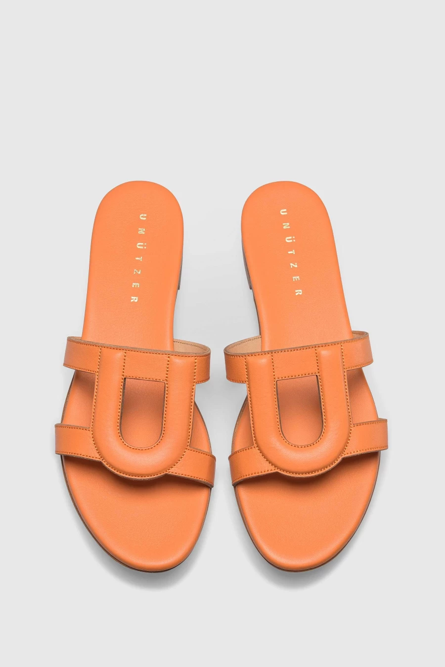 Unützer Women's Orange Sandale 9428 Mousse Sunset Comfortable Sandals