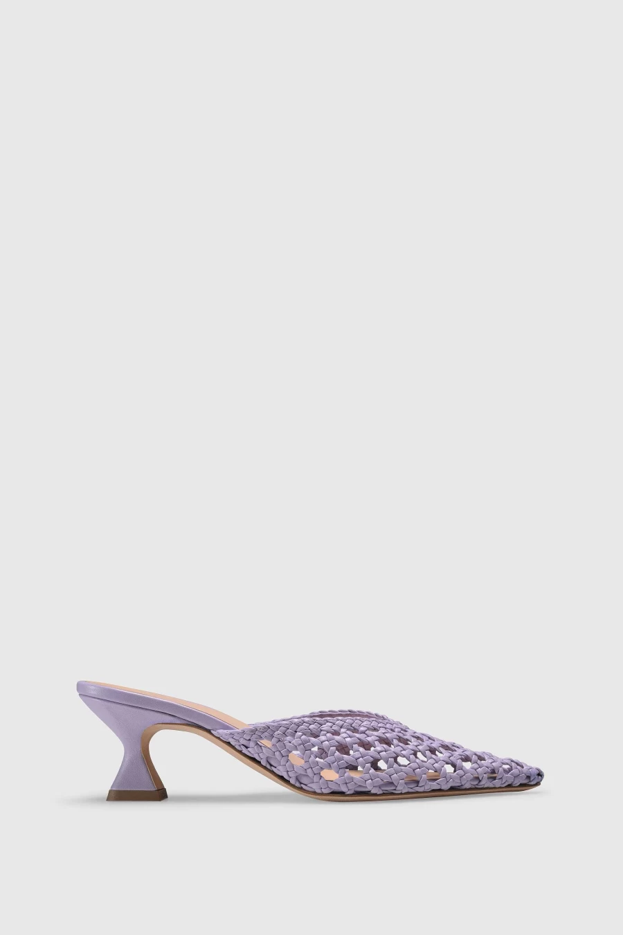 Unützer Women's Mule 9327A in Lila Nappa Leather - Comfortable Purple Slip-On Shoes