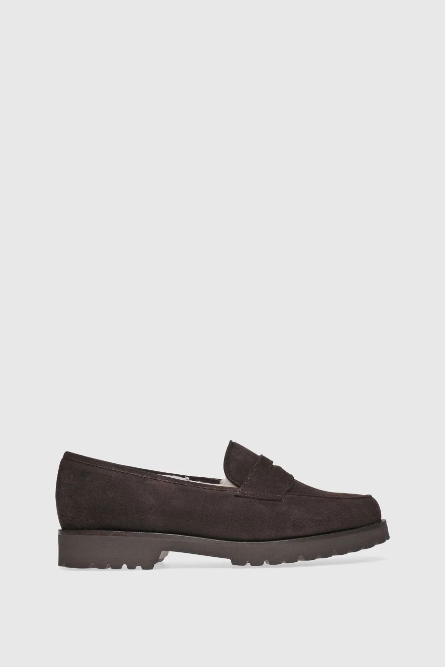 Unützer Women's Loafer 1471 in Schwarz with Shearling and Camoscio Nero Detail