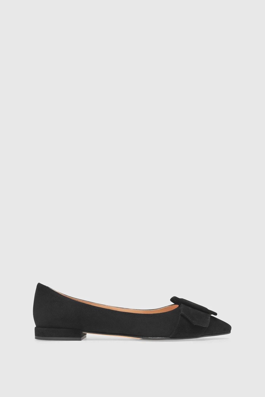 Unützer Women's Ballerina 8212 Plum Suede Flats in Lila