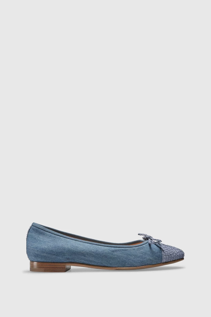 Unützer Women's Ballerina 7102 Blau Denim Shoes