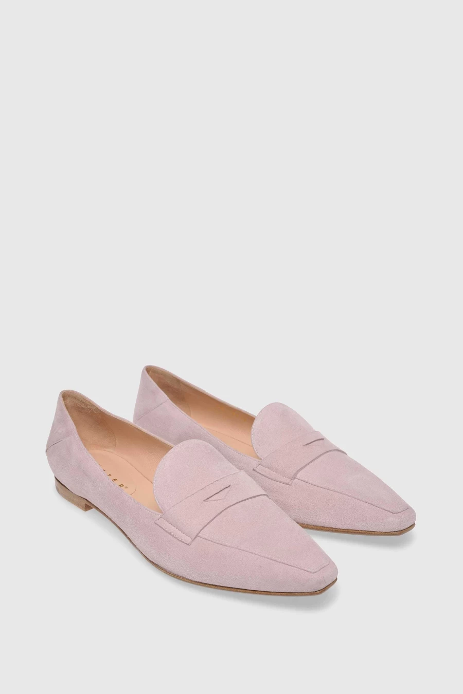 Unützer Women's Ballerina 9149 Rosa Pink Suede Flat Shoes