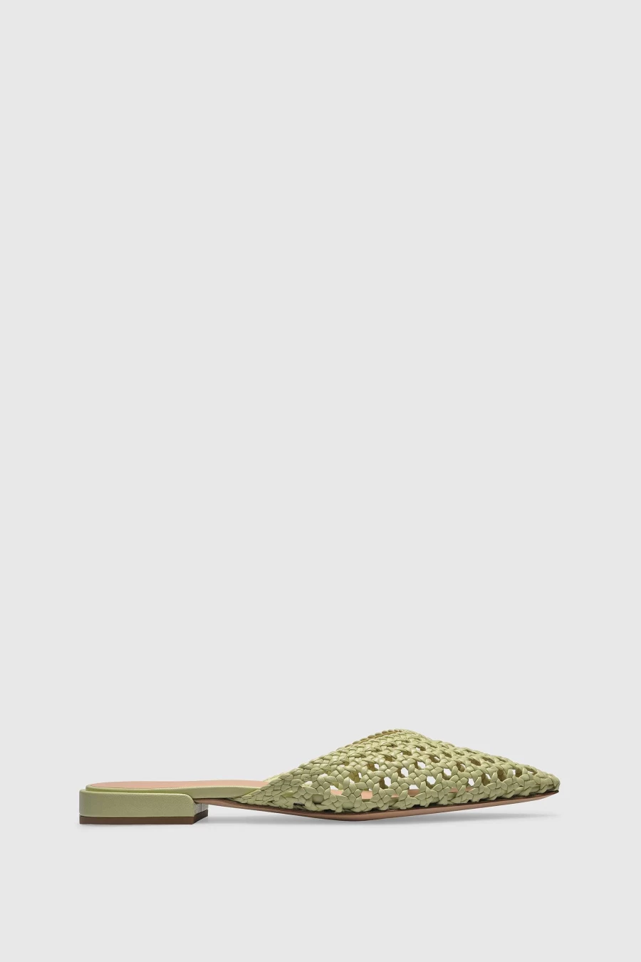 Unützer Women's Mule 9315 in Grün with Mint Tassel Design