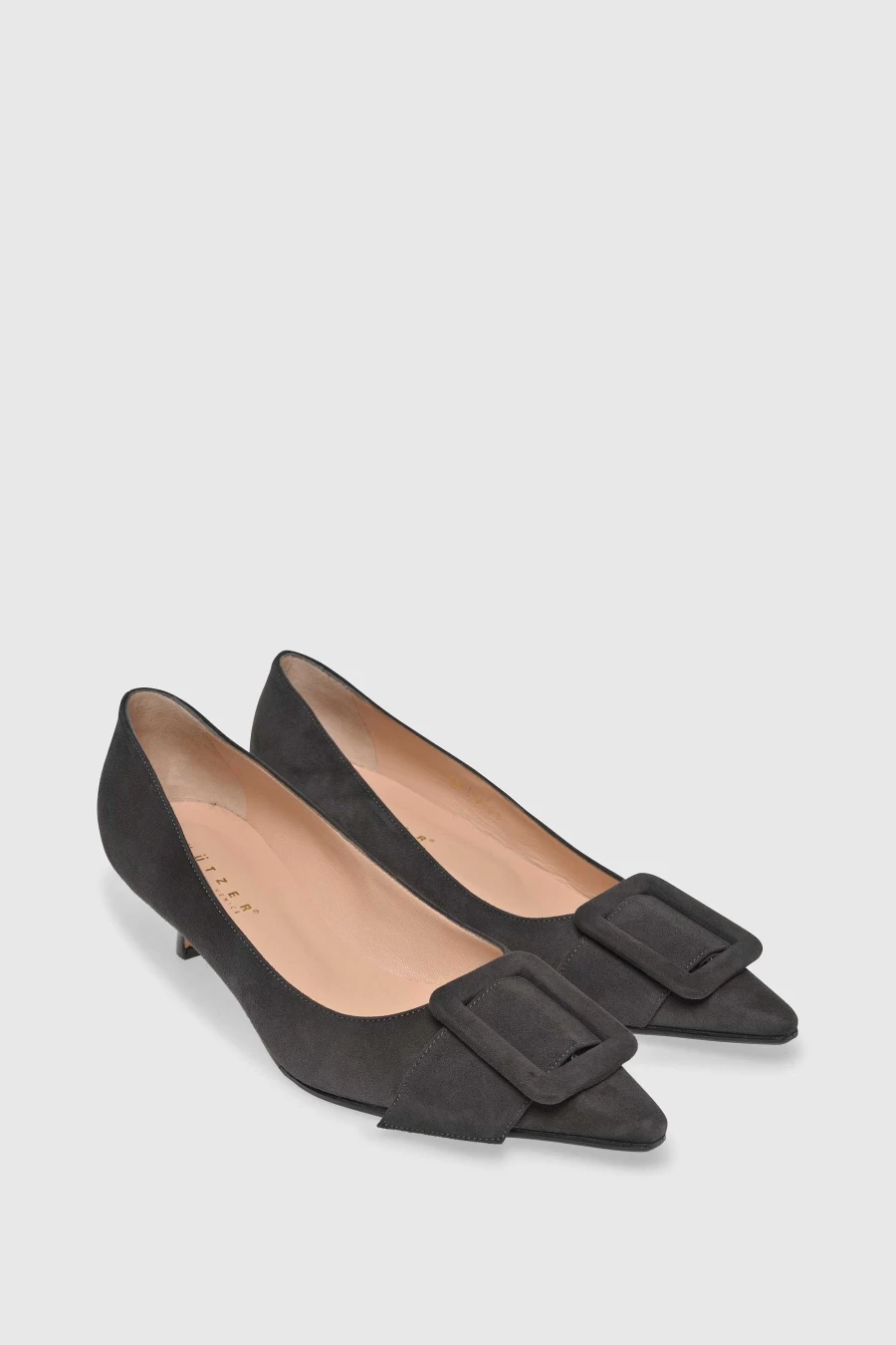 Unützer Women's Pump 5791 in Grau Anthracite Suede - Stylish Comfort Shoes