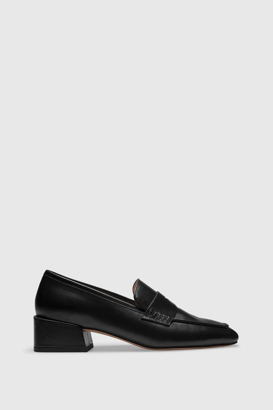 Unützer Women's Schwarz Leather Loafer 9321 Nero Vitello - Classic Comfortable Slip-On Shoes