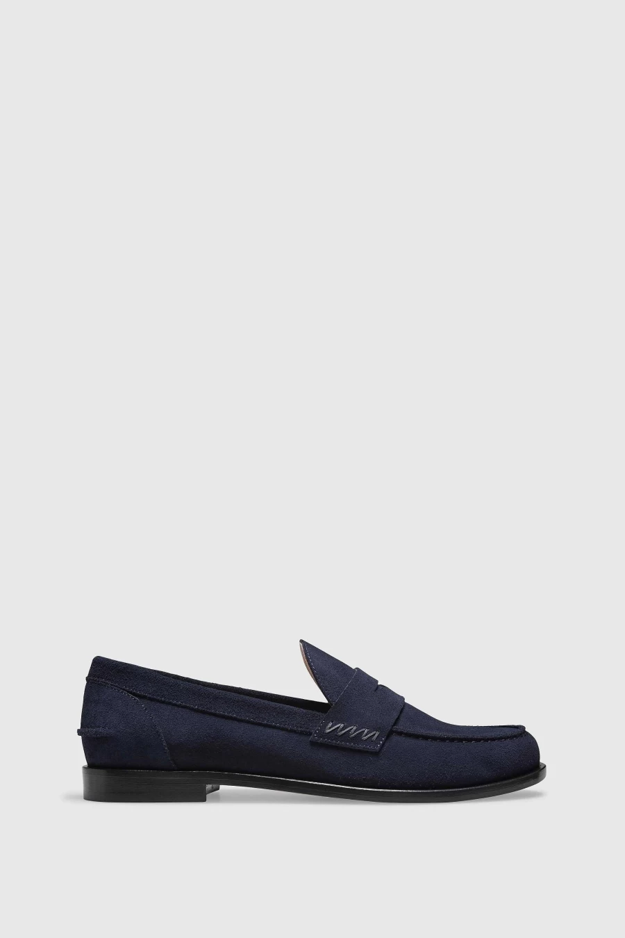 Unützer Women's Velour Loafer 9426 in Navy Blue