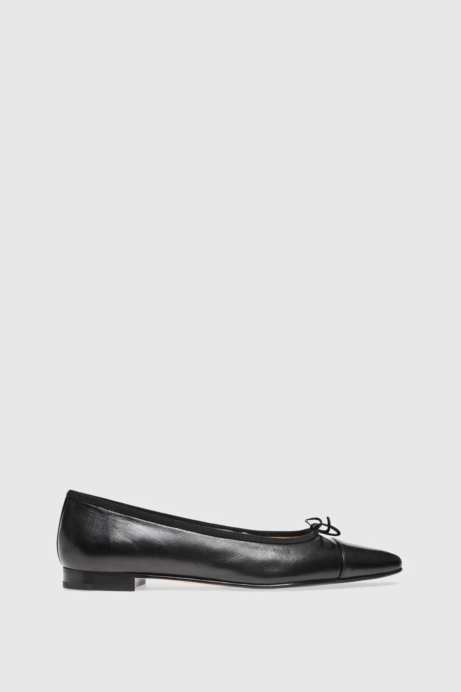 Unützer Ballerina 2056C Schwarz Nappa Women's Elegant Flat Shoes