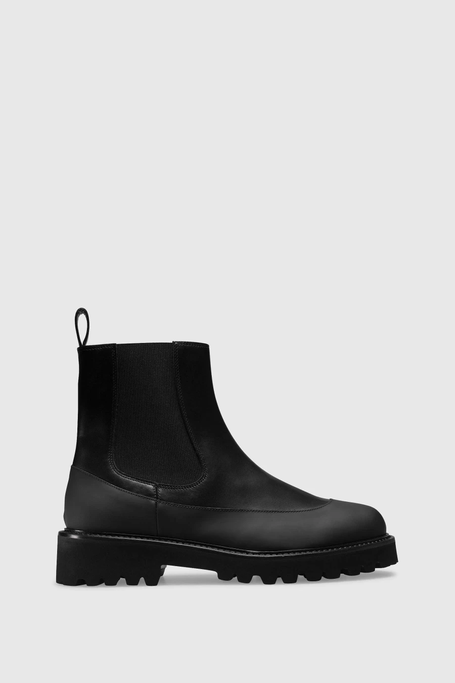 Unützer Men's Boot 5001 Vitello Schwarz Leather Boots for Men