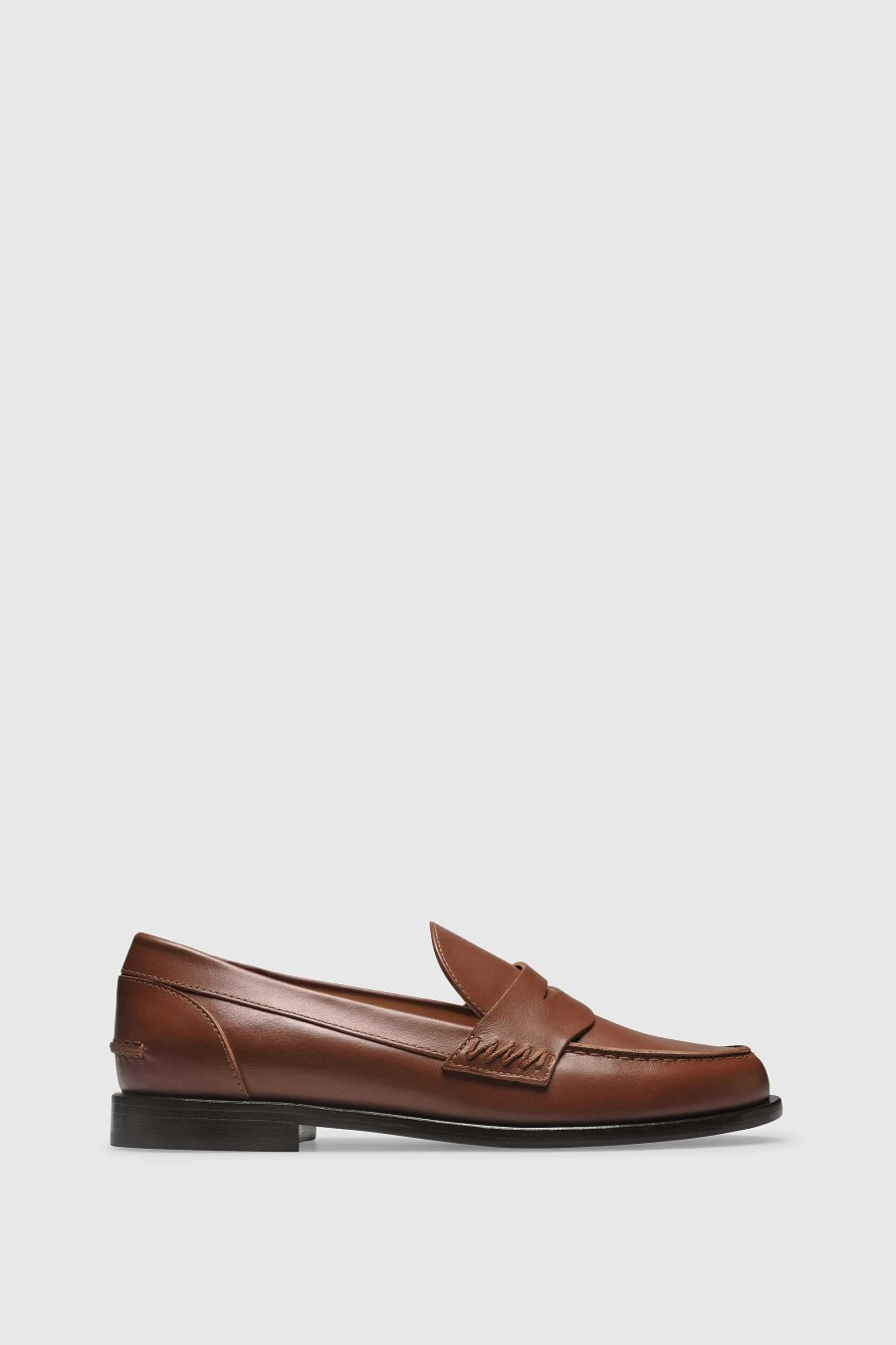 Unützer Women's Loafer 9250 in Braun Cognac - Premium Vitello Leather Slip-On Shoes