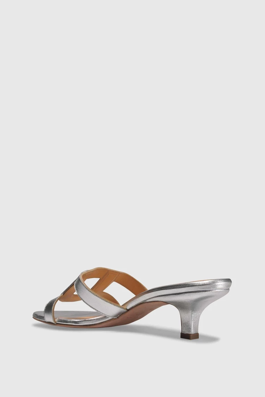 Unützer Women's Sandale 9429 Laminato in Silber - Elegant Silver Sandals for Women