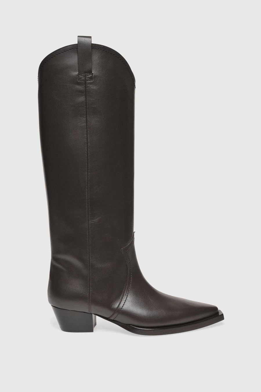 Unützer Women's Schwarz Crocodile Print Cowboy Boots 9257 in Genuine Calfskin