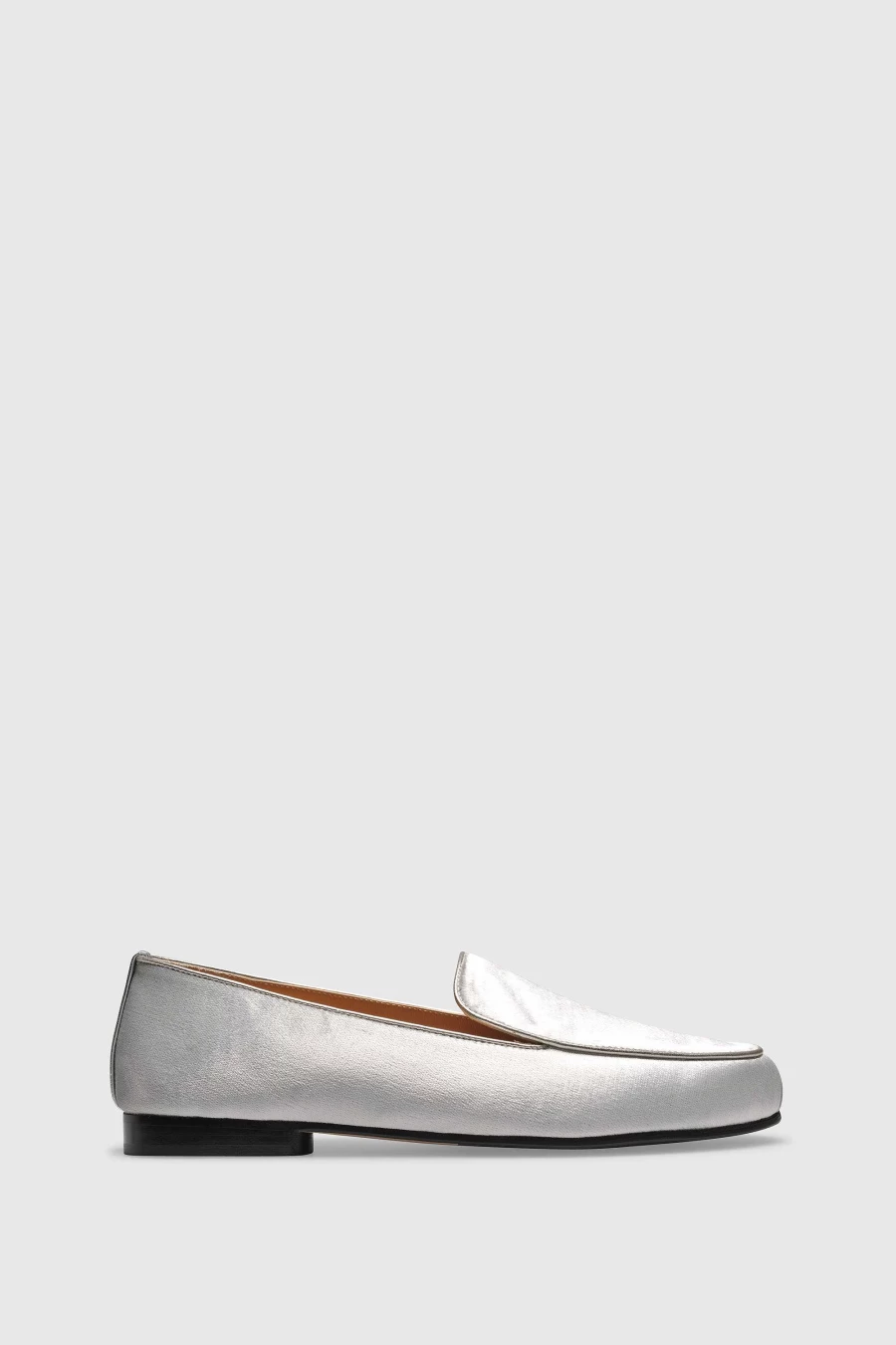 Unützer Women's Velvet Silver Loafer 9343 - Elegant Silber Slip-On Shoes