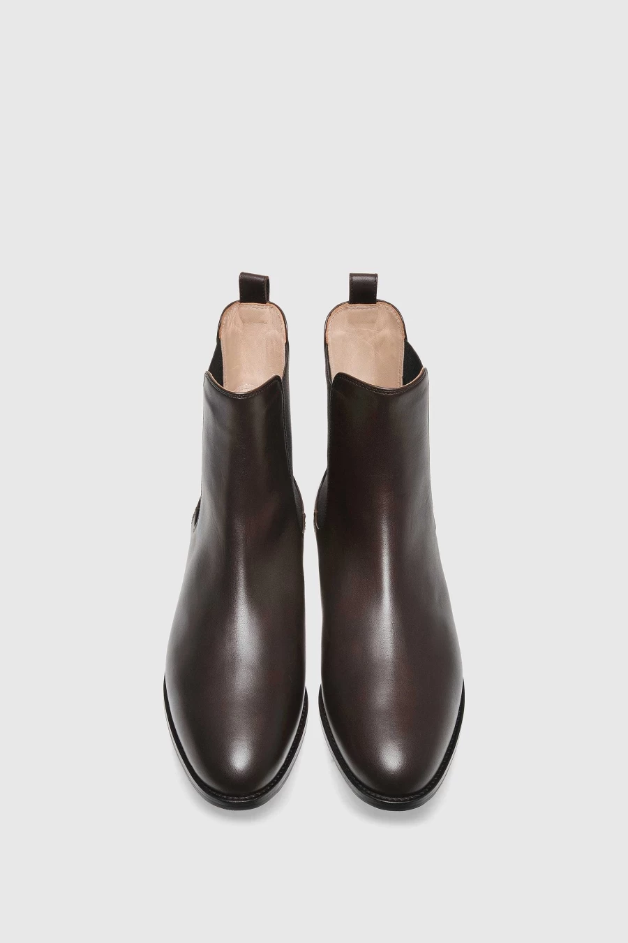 Unützer Women's Stiefelette 999 Dark Brown Calf Leather Boots