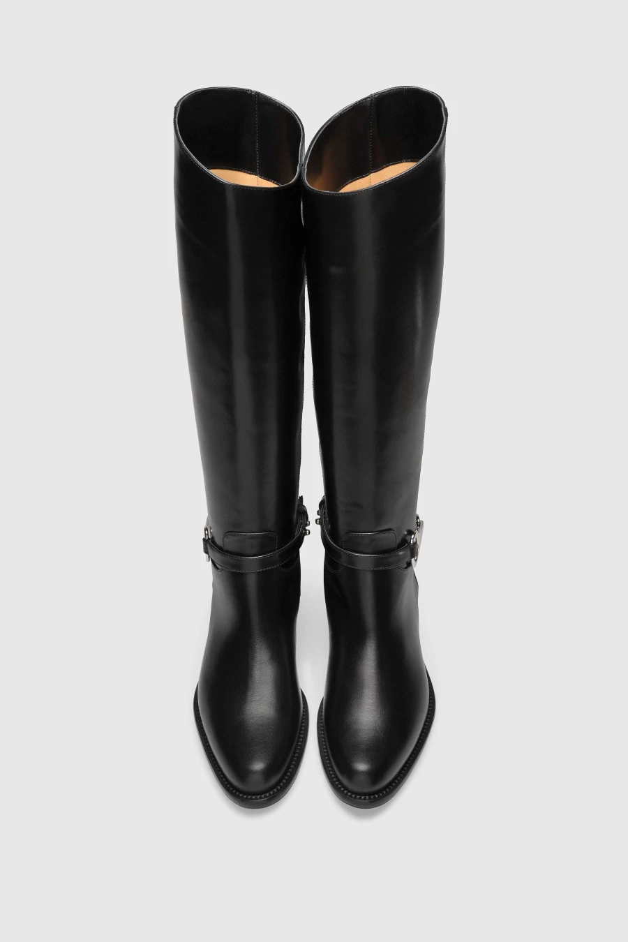 Unützer Women's Schwarz Calf Boots Stiefel 9364 Black