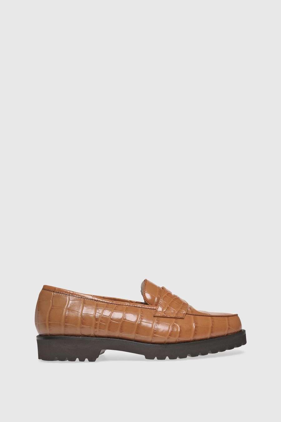 Unützer Women's Loafer 1471 in Braun with Shearling and Nutria Coccostampato Detail