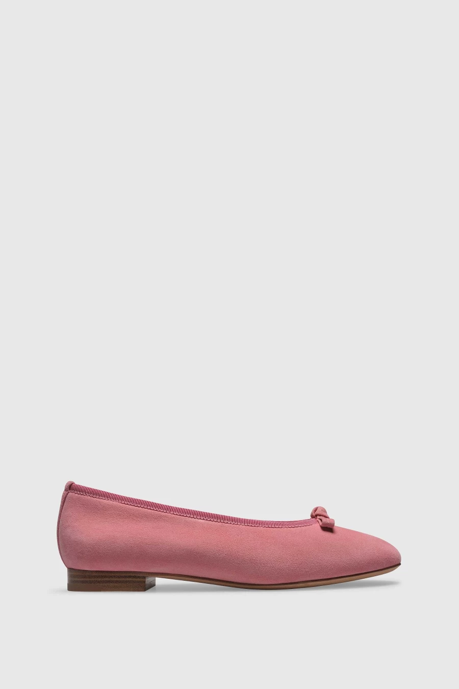 Unützer Women's Pink Suede Ballerina Flats 9349 - Elegant Comfort Shoes