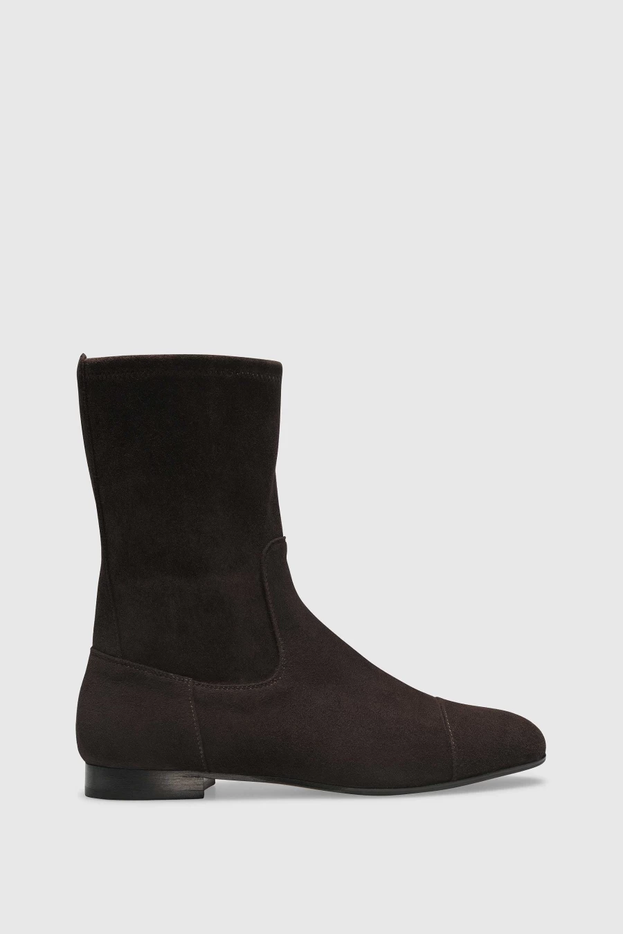 Unützer Women's Braun Suede Stiefelette 7336 Stretch Boots Chocolate Brown