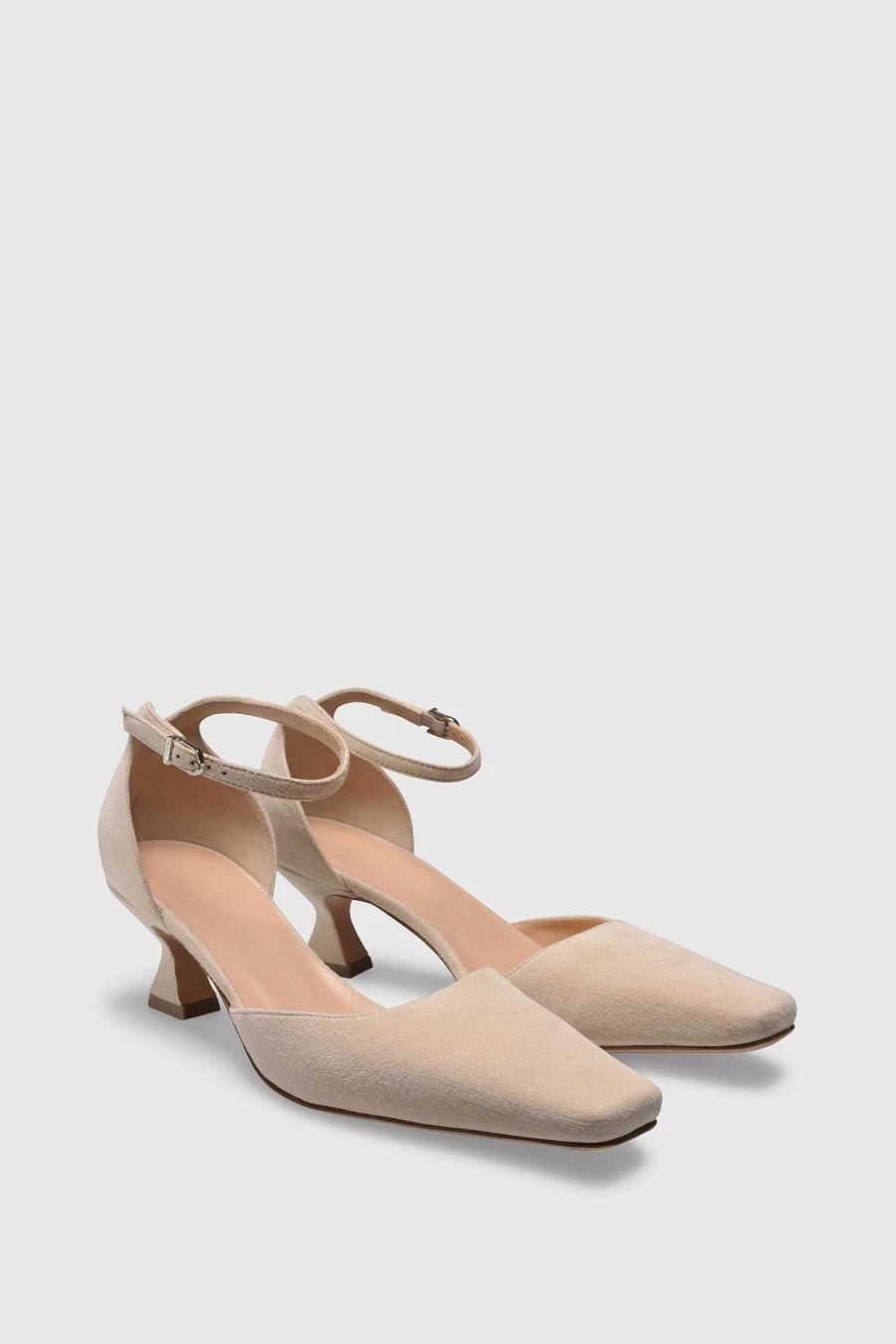 Unützer Women's Weiß Macadamia Suede Pump 9316 - Elegant Comfort Shoes