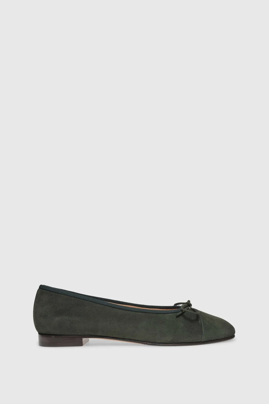 Unützer Women's Ballerina 963 Braun Suede Flat Shoes