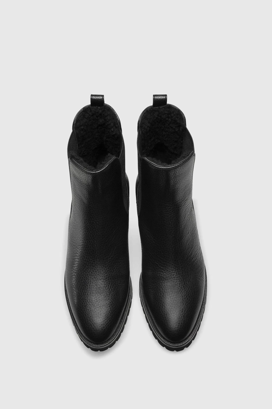 Unützer Women's Shearling Boots 7429 Eureka in Schwarz - Warm Winter Ankle Boots