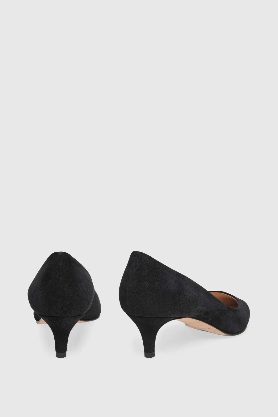 Unützer Women's Schwarz Suede Pump 7727 Elegant Black Shoes