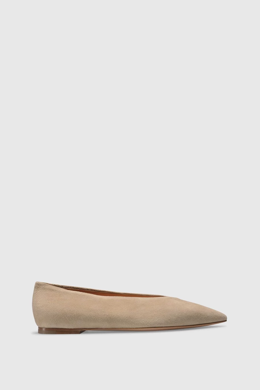 Unützer Women's Ballerina 9342 Grün Suede Flats