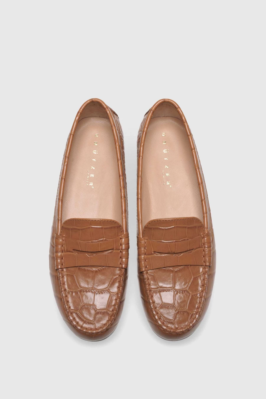Unützer Women's Braun Loafer 1490 Nocciola Coccostampato - Stylish & Comfortable Shoes