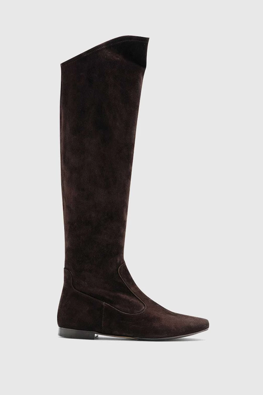 Unützer Women's Boots 6489 Camoscio Stretch Chocolate Ankle Boots