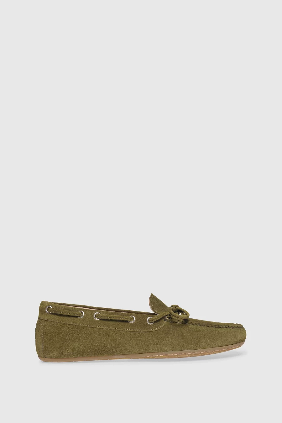 Unützer Women's Loafer U102 in Grün Velours – Stylish Velours Slip-On Shoes for Women