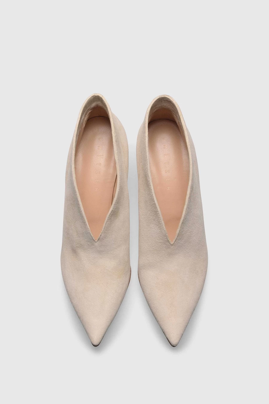 Unützer Women's Macadamia Chamois Pump 7586 in Weiß - Comfortable & Stylish Heels